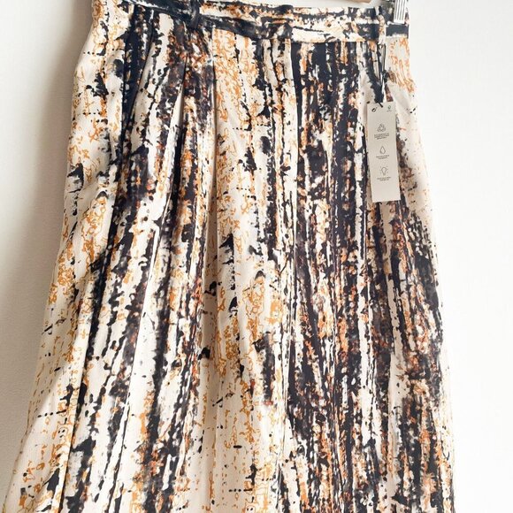 NWT Zara Wide Leg Abstract Print Trausers M - Picture 8 of 9